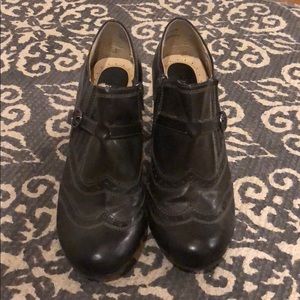 Bass Natalie Ankle Booties Grey/ olive